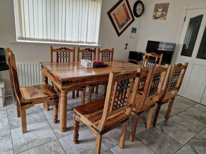 Dinning Table and 8 Chairs