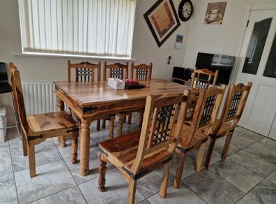 Dinning Table and 8 Chairs