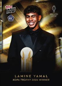Lamine Yamal 2024 Kopa Trophy Winner Ballon dOr Topps NOW Card 3