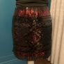 Black & Red sequin skirt. Size S Image 2