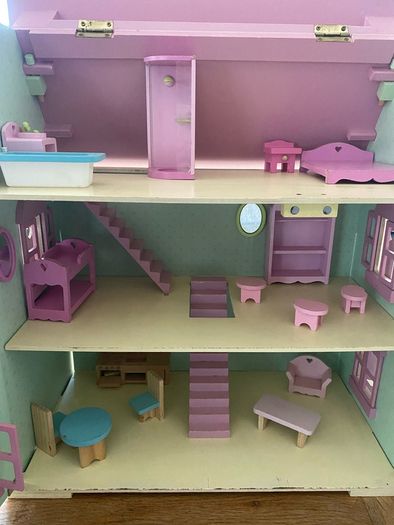 wooden dolls house