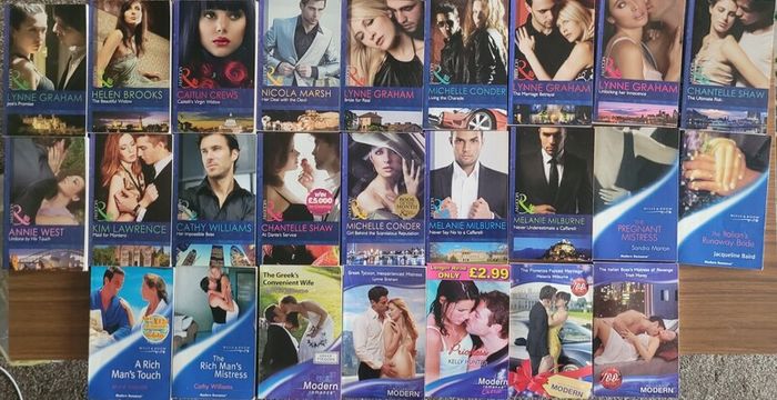 25 Mills and boon books from 2000's