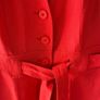 Calvin Klein Red Linen Belted Shirt Dress - Size Medium US 8 / UK10 Image 3