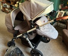 Silver cross tandem pram and stroller
