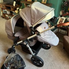 Silver cross tandem pram and stroller