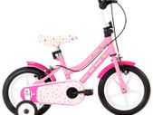 Kids Bike 12 inch White and Pink