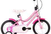 Kids Bike 12 inch White and Pink
