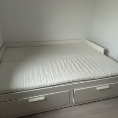 IKEA BRIMNES Daybed with 2 Drawers & Mattresses