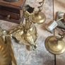 old vintage classic retro brass crystal ornaments Image 5