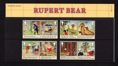 2020 Great Britain Rupert Bear Commemorative Stamps Presentation Pack