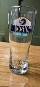 Rockshore lager pint glasses
