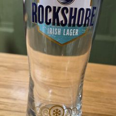 Rockshore lager pint glasses