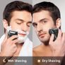 Brightup Foil Shaver, Electric Razor for Men, Upgraded Electric Shaver with Pop Up Trimmer, USB-C Rechargeable, Waterproof, Cordless, Double Floating Blade for Close Shaving, Black Image 5