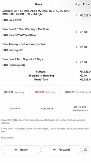 macbook air m2 midnight (2022)