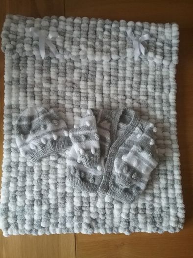 Handknit Baby Cardigans and blankets