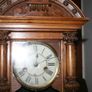 Antique Wood Carved P.H. S. 1800s Mantel Clock (in working order -  the clock doesn't ring) 21,5" x 11" Image 7