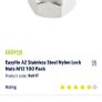 m12 Stainless steel A2 nuts Image 3