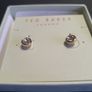 NEW Ted Baker gold color earrings with large sparkling stones RRP 39 euro NEW & BOXED Image 3
