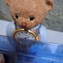 W Widdop Clock Teddy bear Image 2