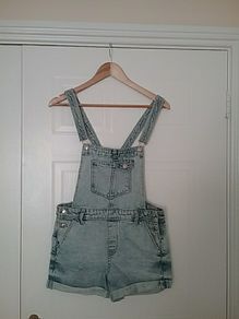 New Denim shorts Dungarees 12-15yrs