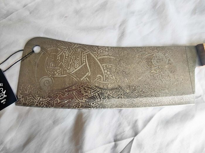 Cleaver Knife 10 inch Cammin Casket by Di'Casteel