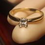 18ct Gold Vintage Refurbished Petite Diamond Solitaire Ring Image 7