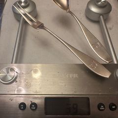 Finnish 813 silver Pickle Fork and Spoon matched set