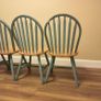 4 Wooden dinning chairs Image 4