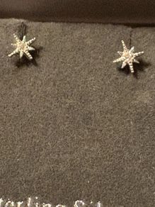 silver star earrings