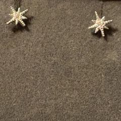 silver star earrings