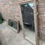 pair of vintage ornate framed mirrors old pub window divider originally mounted back to back Image 4