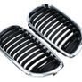 Radiator Grille Kidney Grill For BMW 5 Series E46 3 Series 4 Door 2002-2005 Double Bar Chrome Image 2