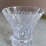 A lovely Crystal cut small glass or vase as toothpick holder no stamped but may be waterford crystal.. Image 5