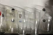 Guinness coors Heineken Murphy's Guinness peroni budweiser asahi Heineken coors tuborg outcider bulmers Paulaner pint beer glasses Jameson whisky glasses wine glasses red bull crystal glasses cognac gin glasses