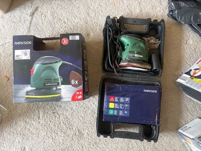 Parkside Detail Mouse Sander With Case