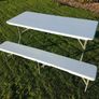 FREE delivery 6ft (180cm) Compact folding table (catering/market/worktop) Image 2