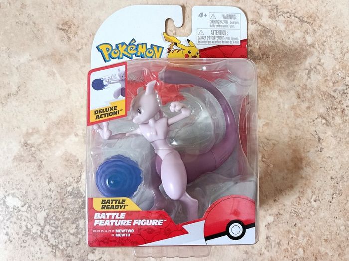 Pokemon Mewtwo 2025 Battle Feature Figure 11.5 cm PKW3370 Jazwares New Sealed
