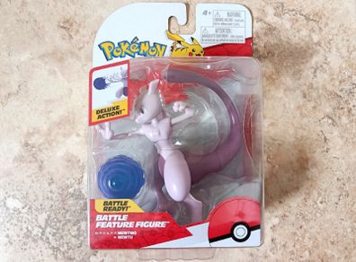 Pokemon Mewtwo 2025 Battle Feature Figure 11.5 cm PKW3370 Jazwares New Sealed