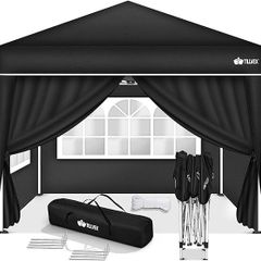 Gazebo 3 x 3 m Waterproof Pop-Up with 4 side panels