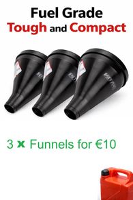 3 Pack of Funnels for 10 euro