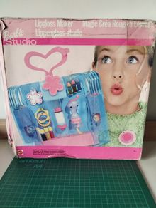 vintage Barbie Lipgloss Maker Studio Set inside