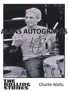 Charlie Watts Autograph