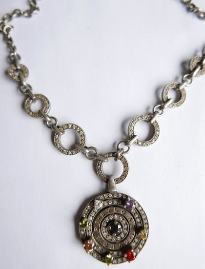 Vintage heavy hallmarked 925 Sterling Silver BVLGARI Necklace length 20" - 49.9g