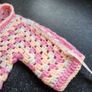 Newborn baby crochet cardigan Image 6