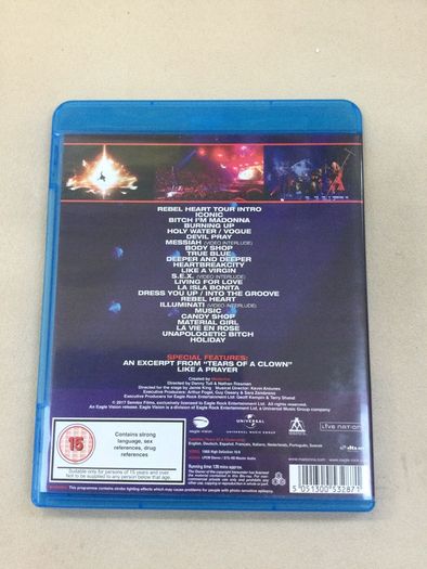Madonna rebel heart tour blu ray hits pop