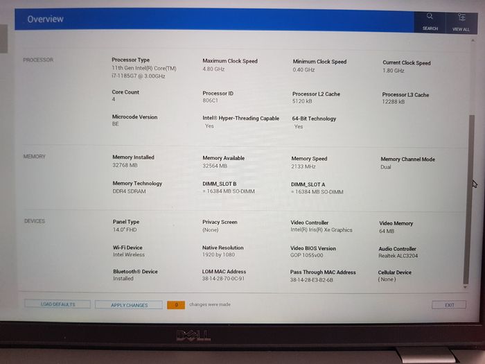 Dell Latitude 5420 (Touchscreen), i7 Cpu (11th gen), 32 GB Ram,256 GB (SSD).