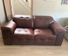 Brown Leather two seater