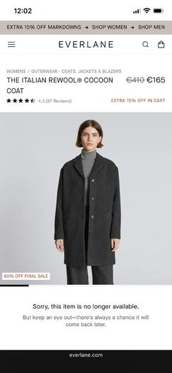 Everlane wool coat