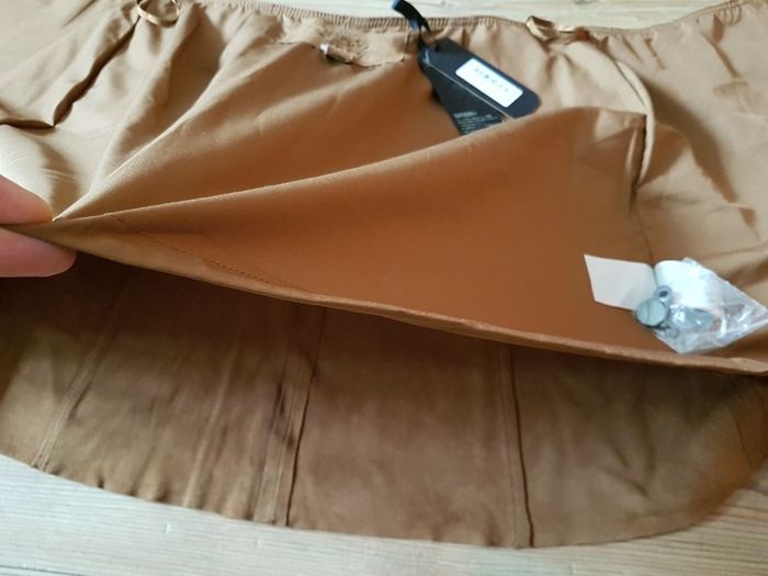 skirt leather brown superdry Medium Size M Brand new
