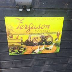 large  Ferguson  20 metal sign